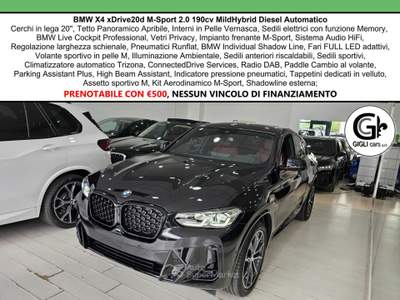 BMW X4 XDrive20d M-Sport C20" TETTO Navi CAM LED Clima3Z Nero usata Campi Bisenzio
