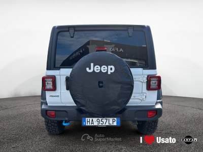 Jeep Wrangler Wrangler Unlimited 2.0 PHEV ATX 4xe Rubicon Bianco usata Roma