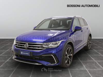 Volkswagen Tiguan 2.0 tdi scr 200cv r line 4motion dsg Blu/Azzurro usata Cremona