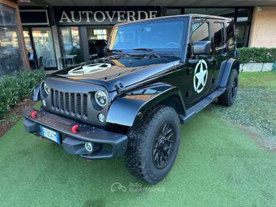 Jeep Wrangler Unlimited 2.8 CRD DPF Sahara Auto 92000KM Nero usata Curno