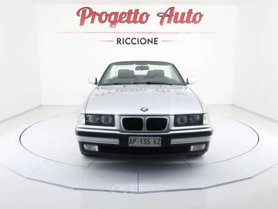 BMW Serie 3 320i 320 320i Cabrio TAGLIANDI BMW BOOK COMPLETO PELLE Grigio usata Riccione