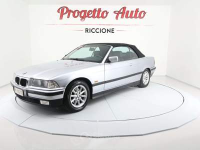 BMW Serie 3 320i 320 320i Cabrio TAGLIANDI BMW BOOK COMPLETO PELLE Grigio usata Riccione