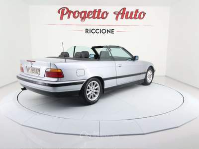 BMW Serie 3 320i 320 320i Cabrio TAGLIANDI BMW BOOK COMPLETO PELLE Grigio usata Riccione