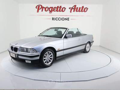 BMW Serie 3 320i 320 320i Cabrio TAGLIANDI BMW BOOK COMPLETO PELLE Grigio usata Riccione