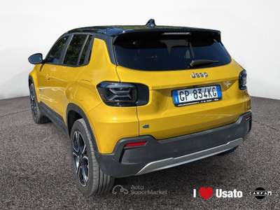 Jeep Avenger Bev My23 Summit 100% Elettrica Giallo usata Roma