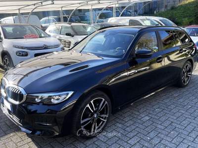 BMW Serie 3 318 318 TOURING mhev 48V Hybrid SPORT Automatic // IVA ESPOSTA // VIRTUAL // Navi // LED // Pelle // PROMO !! Nero usata Barzanò