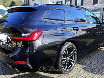 BMW Serie 3 318 318 TOURING mhev 48V Hybrid SPORT Automatic // IVA ESPOSTA // VIRTUAL // Navi // LED // Pelle // PROMO !! Nero usata Barzanò