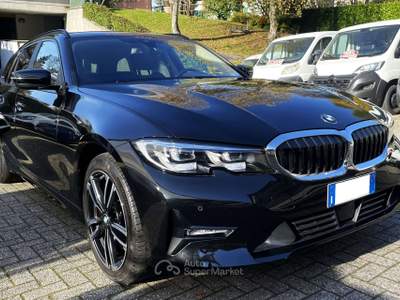 BMW Serie 3 318 318 TOURING mhev 48V Hybrid SPORT Automatic // IVA ESPOSTA // VIRTUAL // Navi // LED // Pelle // PROMO !! Nero usata Barzanò