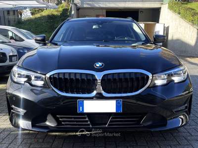 BMW Serie 3 318 318 TOURING mhev 48V Hybrid SPORT Automatic // IVA ESPOSTA // VIRTUAL // Navi // LED // Pelle // PROMO !! Nero usata Barzanò