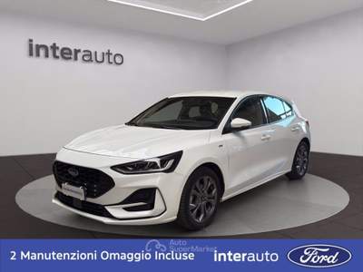 Ford Focus 1.0 EcoBoost Hybrid 125 CV 5p. ST-Line Bianco usata Monza