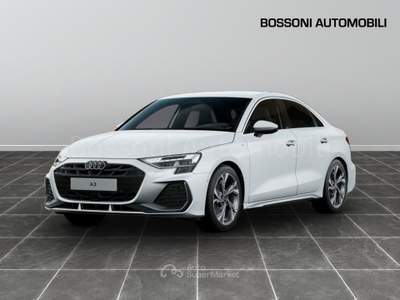 Audi A3 sedan 1.5 tfsi mhev 48v 150cv s line edition Bianco usata Cremona