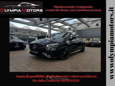 Mercedes-Benz CLA D PREMIUM AMG NAVI LED 19 KAMERA TETTO Nero usata Ciampino