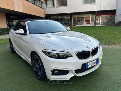 BMW Serie 2 218d d Cabrio Msport aut.150CV Bianco usata Curno