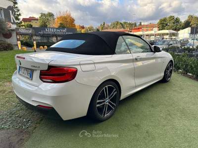 BMW Serie 2 218d d Cabrio Msport aut.150CV Bianco usata Curno