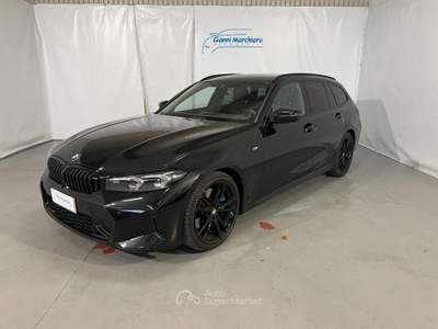 BMW Serie 3 320d d 48V Touring Msport IVA ESPOSTA Nero usata Monticello d'Alba