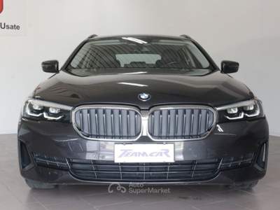 BMW Serie 5 520d d 48V xDrive Touring Business UNICOPROP. PELLE. Grigio usata Crocetta del Montello