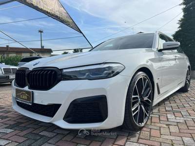 BMW Serie 5 540d d 48V xDrive Touring Msport Bianco usata Zero Branco
