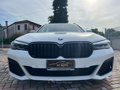 BMW Serie 5 540d d 48V xDrive Touring Msport Bianco usata Zero Branco