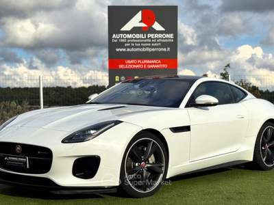 Jaguar F-Type 2.0i 300cv Coupé R-Dynamic (Tetto/Led/Auto/Retro) Bianco usata Castellaneta