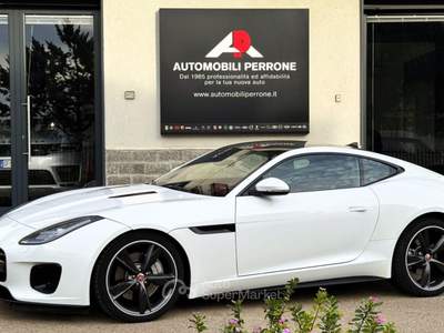 Jaguar F-Type 2.0i 300cv Coupé R-Dynamic (Tetto/Led/Auto/Retro) Bianco usata Castellaneta