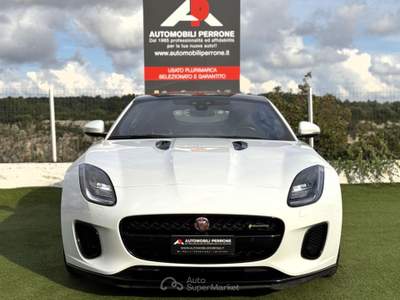 Jaguar F-Type 2.0i 300cv Coupé R-Dynamic (Tetto/Led/Auto/Retro) Bianco usata Castellaneta