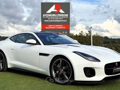 Jaguar F-Type 2.0i 300cv Coupé R-Dynamic (Tetto/Led/Auto/Retro) Bianco usata Castellaneta