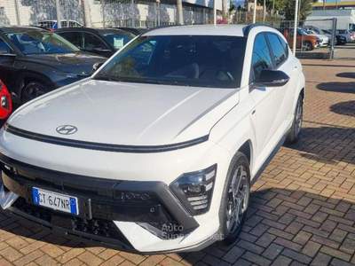 Hyundai Kona 1.6 T-GDI DCT NLine Bianco usata Savona