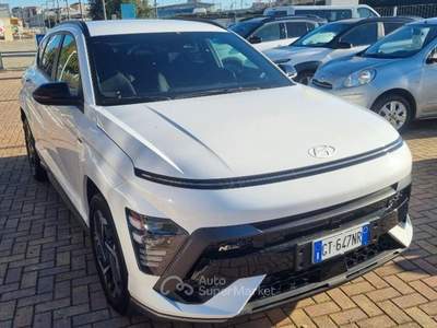 Hyundai Kona 1.6 T-GDI DCT NLine Bianco usata Savona