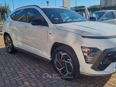 Hyundai Kona 1.6 T-GDI DCT NLine Bianco usata Savona