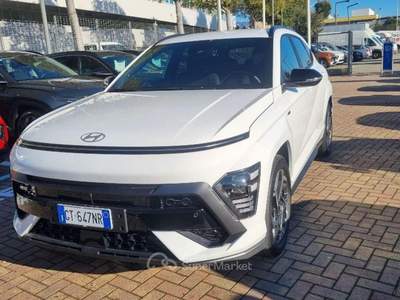 Hyundai Kona 1.6 T-GDI DCT NLine Bianco usata Savona