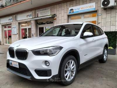 BMW X1 sDrive16d *OK NEOPATENTATI* Bianco usata Cassino