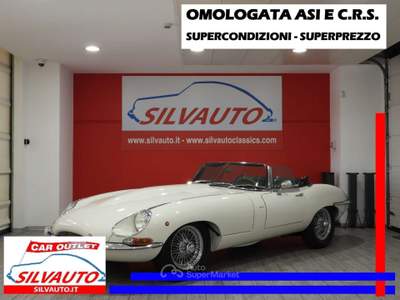 Jaguar E-Type 4.2 ROADSTER - OMOLOGATA ASI E C.R.S. (1968) Bianco usata Grumello del Monte