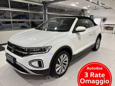 Volkswagen T-Roc  - t-roc cabriolet 1.0 tsi style 110cv Bianco usata Salerno