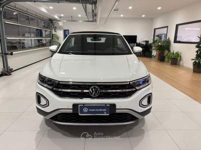Volkswagen T-Roc  - t-roc cabriolet 1.0 tsi style 110cv Bianco usata Salerno
