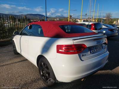 Audi A3 A3 Cabrio 1.6 TDI 105 CV CR Attraction Bianco usata Gibellina