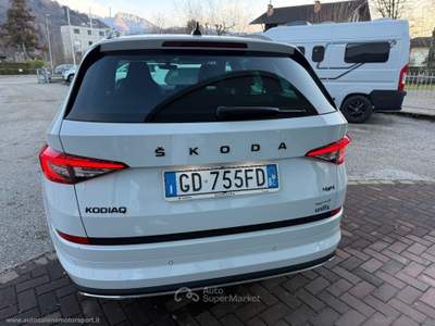 Skoda Kodiaq Kodiaq 2.0 TDI EVO SCR 4x4 DSG SportLine GANCIO DI TRAINO Bianco usata CALDONAZZO