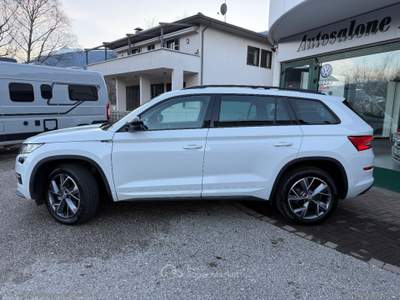 Skoda Kodiaq Kodiaq 2.0 TDI EVO SCR 4x4 DSG SportLine GANCIO DI TRAINO Bianco usata CALDONAZZO