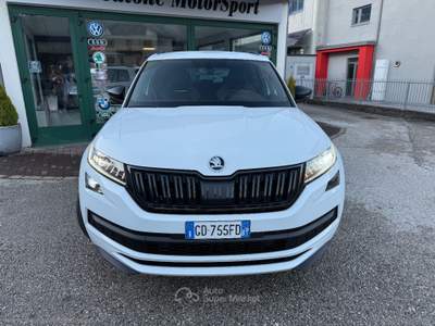 Skoda Kodiaq Kodiaq 2.0 TDI EVO SCR 4x4 DSG SportLine GANCIO DI TRAINO Bianco usata CALDONAZZO