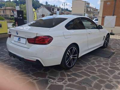 BMW Serie 4 420d d 48V xDrive Coupé Msport Bianco usata Frosinone