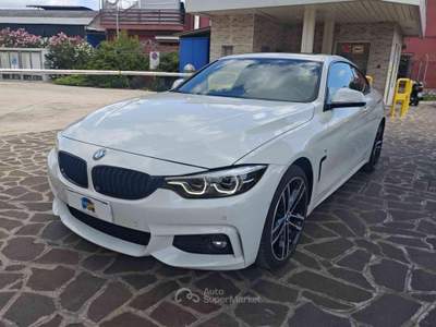 BMW Serie 4 420d d 48V xDrive Coupé Msport Bianco usata Frosinone