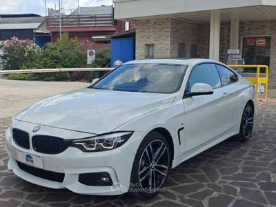 BMW Serie 4 420d d 48V xDrive Coupé Msport Bianco usata Frosinone