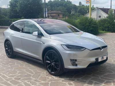 Tesla Model X 90kWh Dual Motor GANCIO TRAINO PILOT AVANZATO Argento usata Frosinone