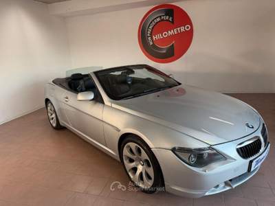 BMW Serie 6 645Ci Ci cat Cabrio Argento usata Crocetta del Montello