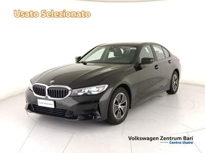 BMW Serie 3 318d 318d mhev 48v business advantage auto Nero usata Bari