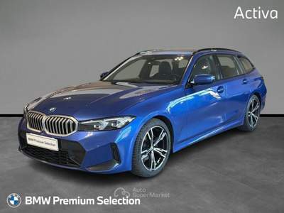 BMW Serie 3 320d 320d Touring mhev 48V Msport auto Blu/Azzurro usata Trento