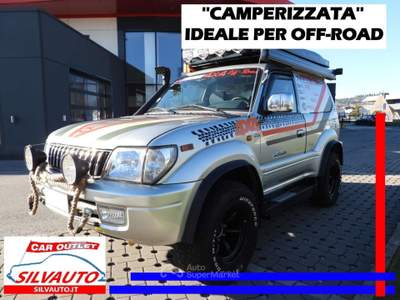 Toyota Land Cruiser KZJ 90 N1 3.0 TURBO SWB ”CAMPERIZZATA” (2002) Argento usata Grumello del Monte