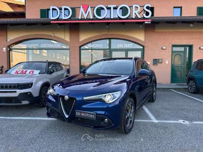 Alfa Romeo Stelvio Stelvio 2.2 T.diesel 210 CV AT8 Q4 Exec. CAMBIO AUTOMATICO/GANCIO TRAINO Blu/Azzurro usata Villanova Canavese