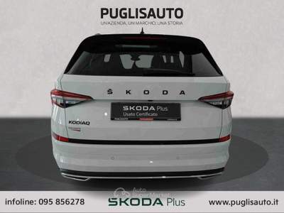 Skoda Kodiaq 2.0 TDI EVO SCR DSG 7 posti Sportline Bianco usata BELPASSO