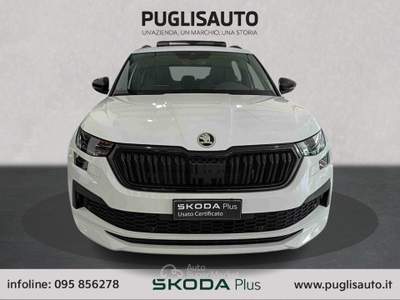Skoda Kodiaq 2.0 TDI EVO SCR DSG 7 posti Sportline Bianco usata BELPASSO