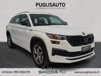 Skoda Kodiaq 2.0 TDI EVO SCR DSG 7 posti Sportline Bianco usata BELPASSO